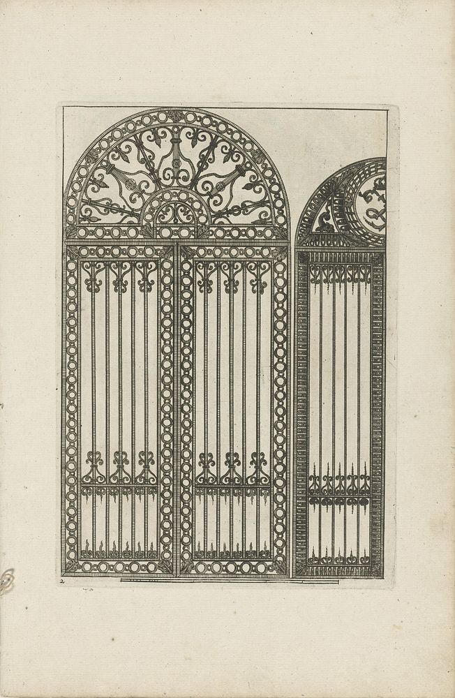 Hek met variant (1750 - 1765) by Jean Lepautre, anonymous, Reinier Ottens I, Reinier Ottens II and Josua Ottens