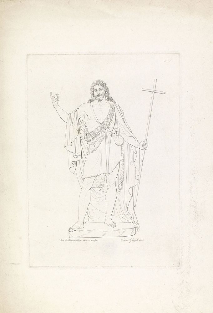 Johannes de Doper (1800 - 1899) by Francesco Garzoli, Bertel Thorvaldsen and Bertel Thorvaldsen