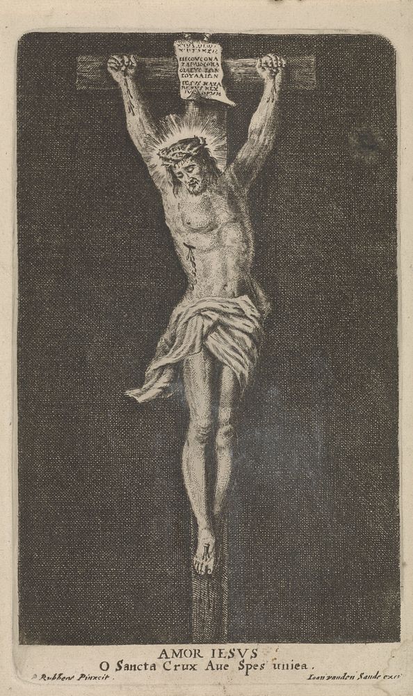 Christus aan het kruis (1610 - 1664) by Jan van de Sande, Peter Paul Rubens and Jan van de Sande