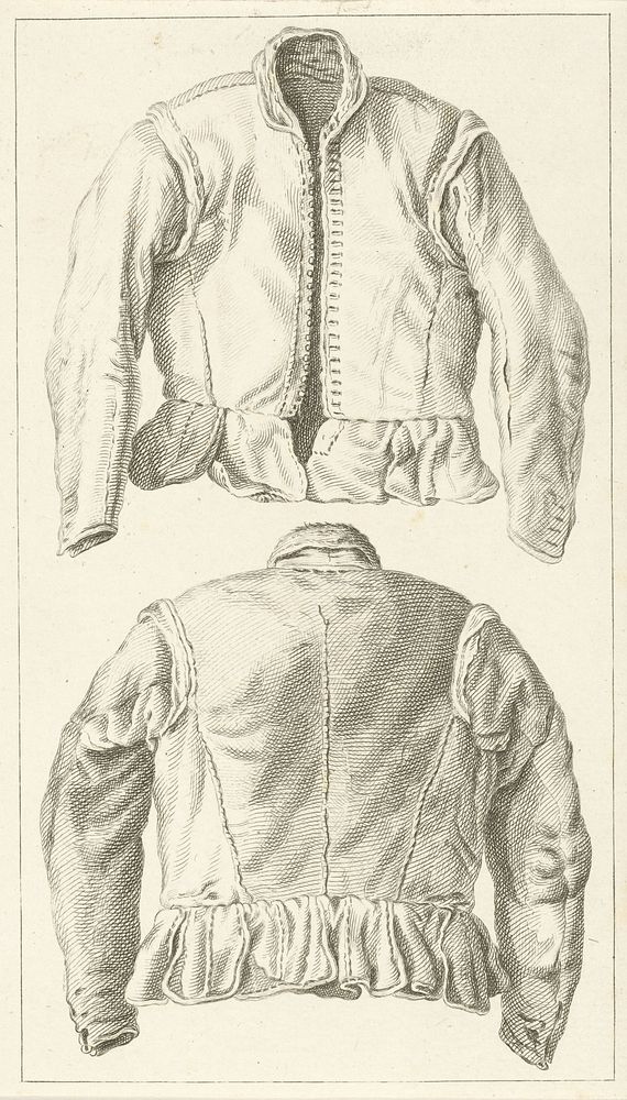 Wambuis waarin Hugo de Groot Loevestein ontvluchtte, voor- en achteraanzicht (1791 - 1793) by Pieter de Mare and Abraham…