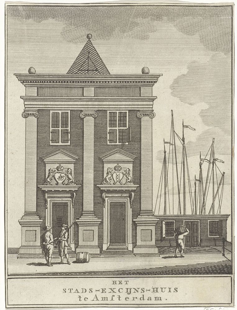 Accijnshuis te Amsterdam (1794) by Johan Christoffel Schultz and Jan Augustijn Swalm