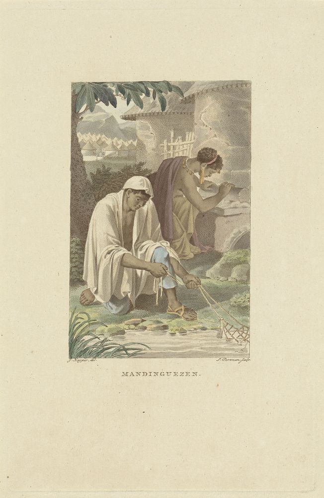 Mandinka, bewoners van West-Afrika (1807) by Ludwig Gottlieb Portman and Jacques Kuyper