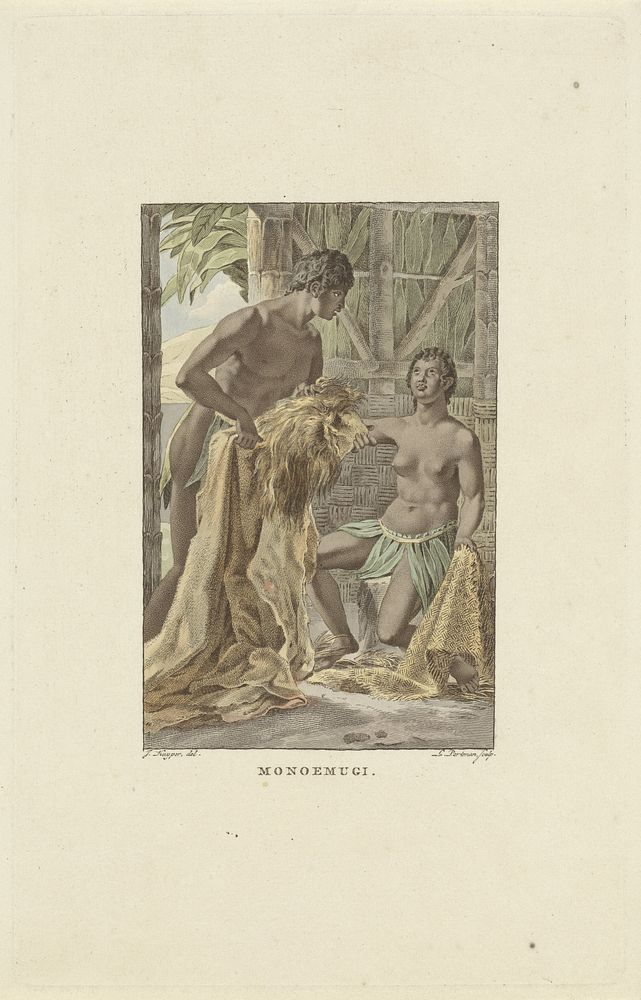 Bewoners uit het koninkrijk Monoemugi (1806) by Ludwig Gottlieb Portman and Jacques Kuyper