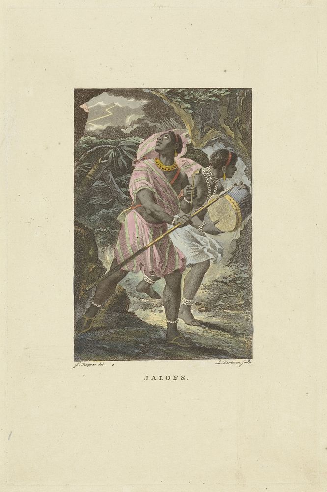 Bewoners van westelijk Afrika (1807) by Ludwig Gottlieb Portman and Jacques Kuyper