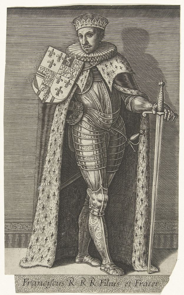 Portret van François-Hercule de Valois, hertog van Anjou (1578) by Philips Galle, Willem Thibaut, Christoffel Plantijn and…