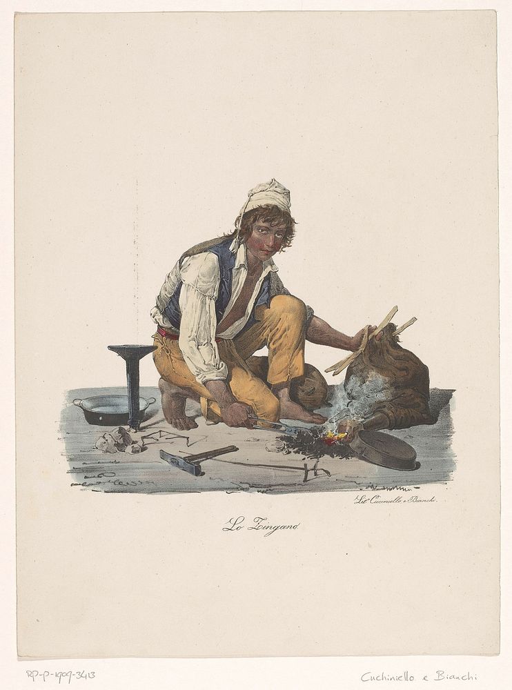 Roma jongen (1800 - 1899) by Cuciniello e Bianchi