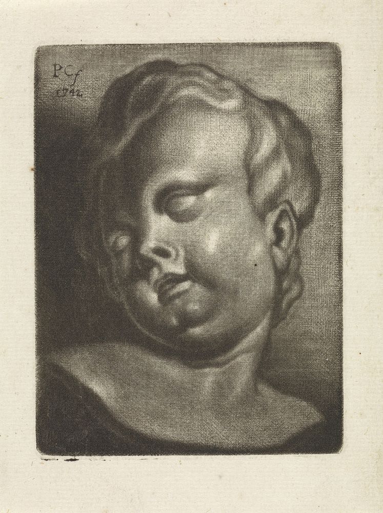Buste van een putto (1742) by Petrus Camper
