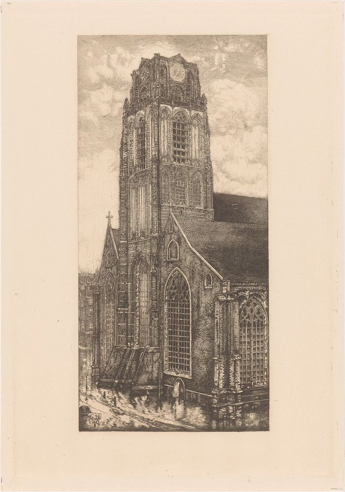Grote of Sint-Laurenskerk in Rotterdam (1906) by Pieter Dupont and W Nevens