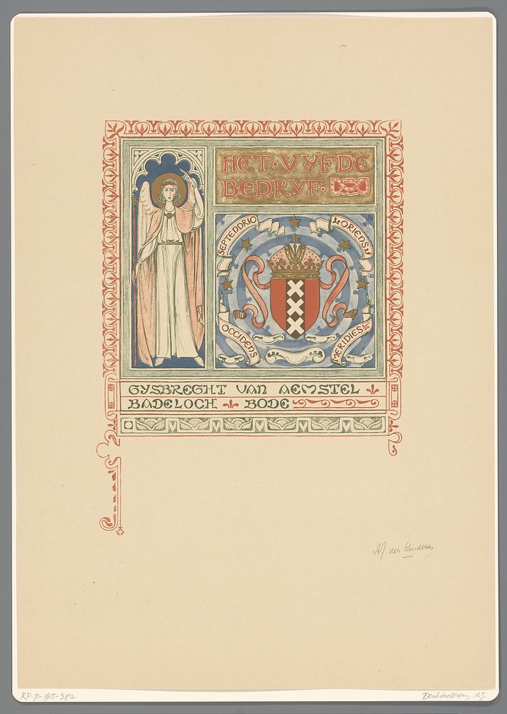 Het vyfde bedryf (1894 - 1901) by Antoon Derkinderen, Tresling and Comp and Erven F Bohn