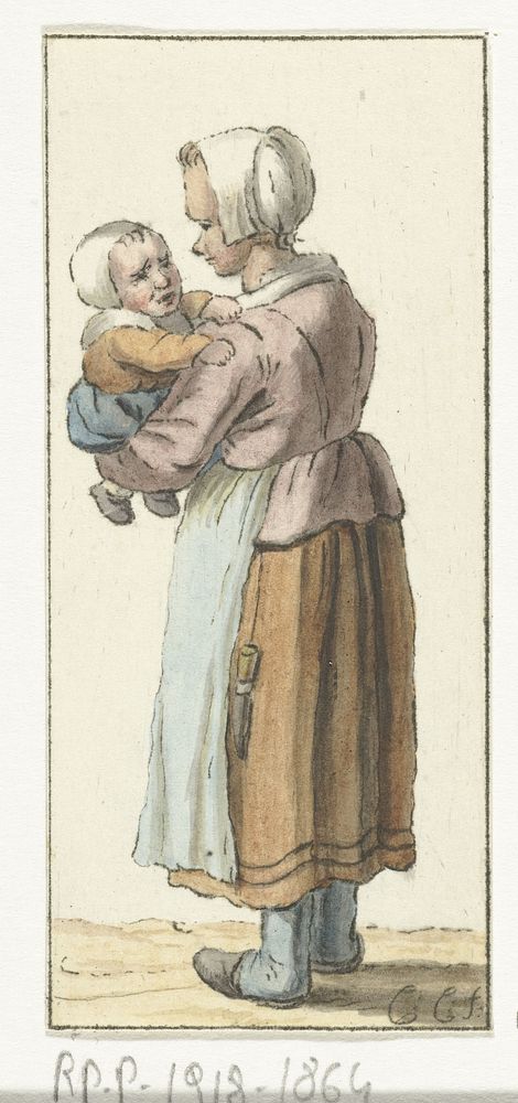 Moeder met kind (1758 - 1808) by Christina Chalon and Christina Chalon