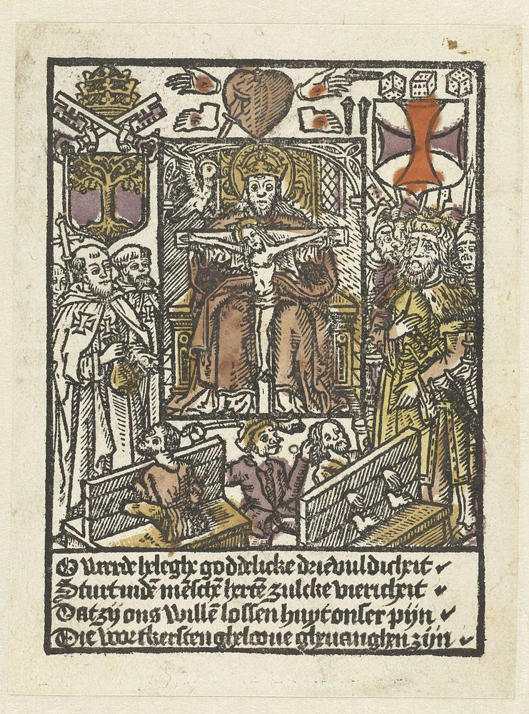 Heilige drie-eenheid (1490 - 1510) by anonymous