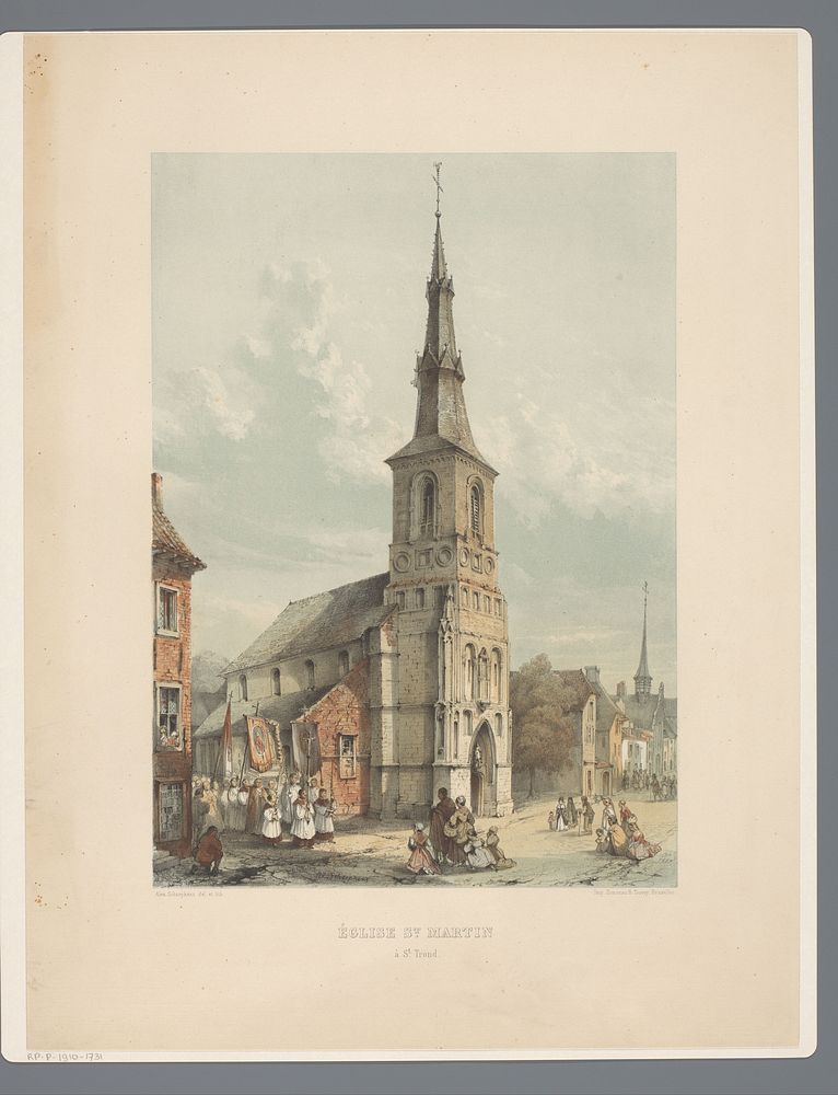 Sint-Maartenkerk te Sint-Truiden (1855) by Alexander Schaepkens, Alexander Schaepkens and Simonau and Toovey