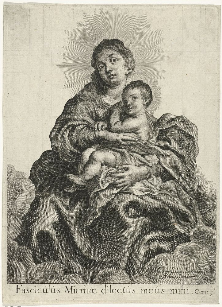 Maria met het Christuskind (1610 - 1639) by Andries Pauli and Cornelis Schut I