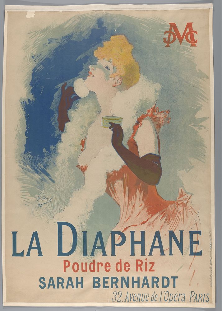 La Diaphane. Poudre de Riz , 1890 (1890) by Jules Chéret