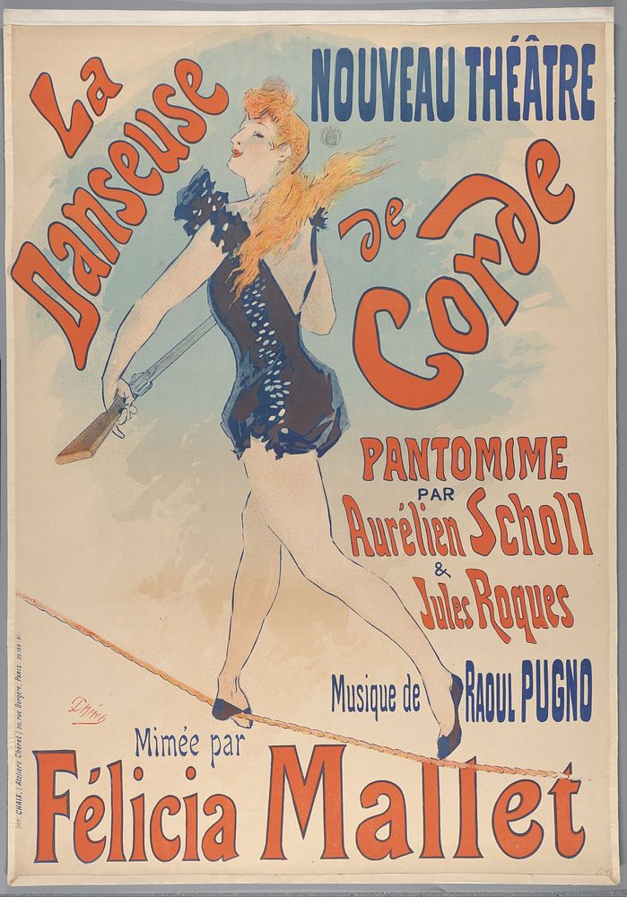 La danseuse de corde, 1891 (1891) by Jules Chéret