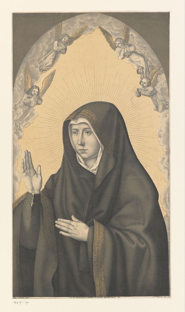 Maria als Mater dolorosa (1823) by Johann Nepomuk Strixner and Jan Stefan van Calcar