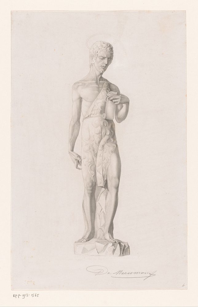 Beeld van Johannes de Doper (1840 - 1905) by François de Meersman