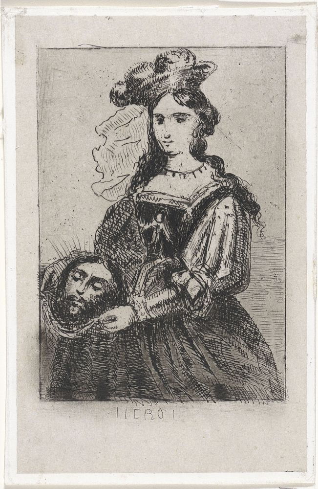 Salome met het hoofd van Johannes de Doper (1831 - 1904) by Arnoud Schaepkens
