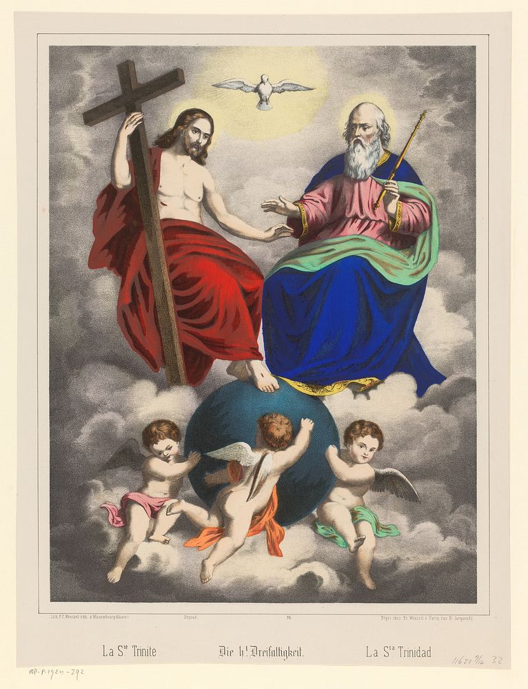 Heilige Drie-eenheid (1831 - c. 1877) by anonymous, Frederic Charles Wentzel and Frederic Charles Wentzel