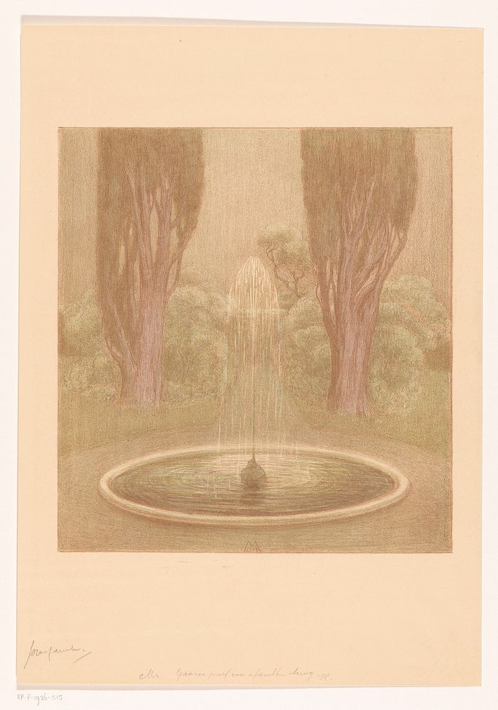Fontein (1913) by Simon Moulijn