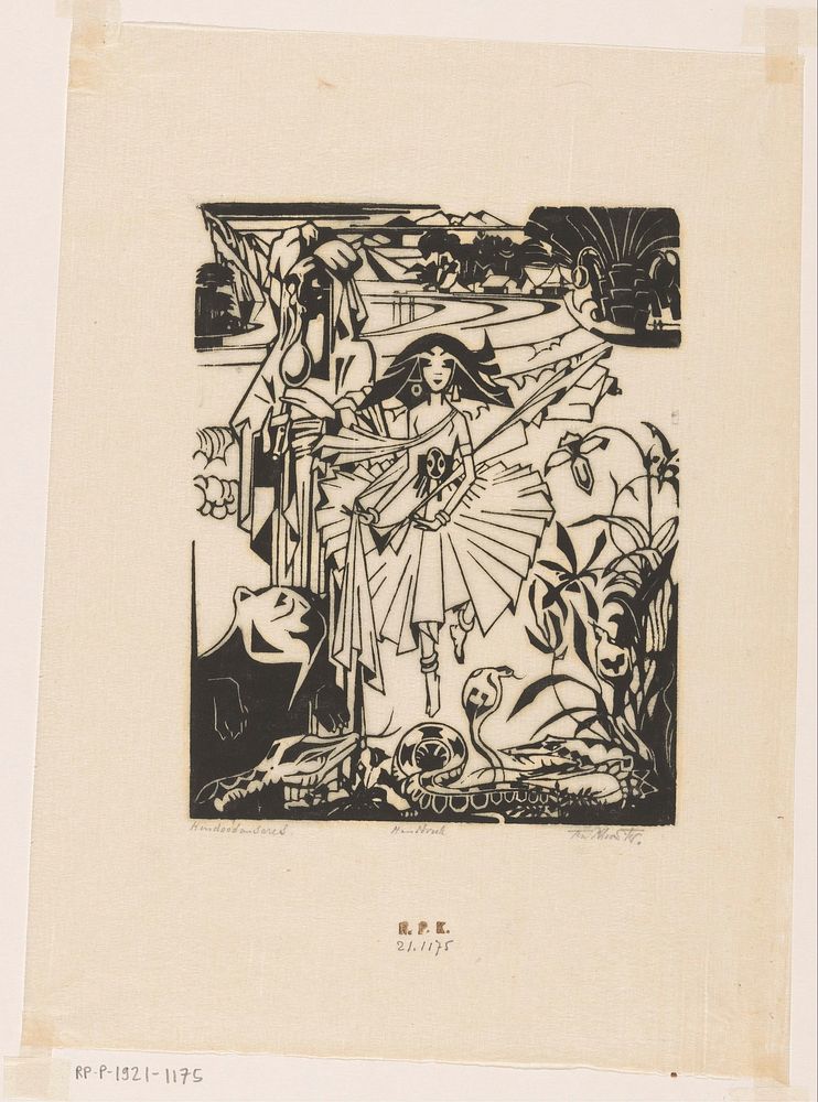 Hindoedanseres (1919) by Johannes Frederik Engelbert ten Klooster and Johannes Frederik Engelbert ten Klooster