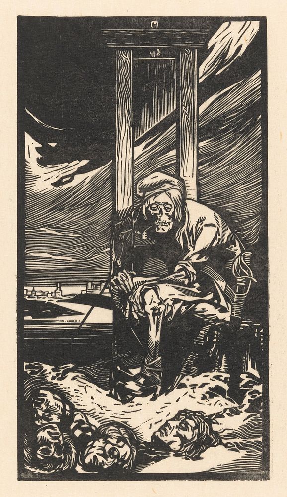 De Dood bij de guillotine (1881 - 1934) by Johannes Josephus Aarts