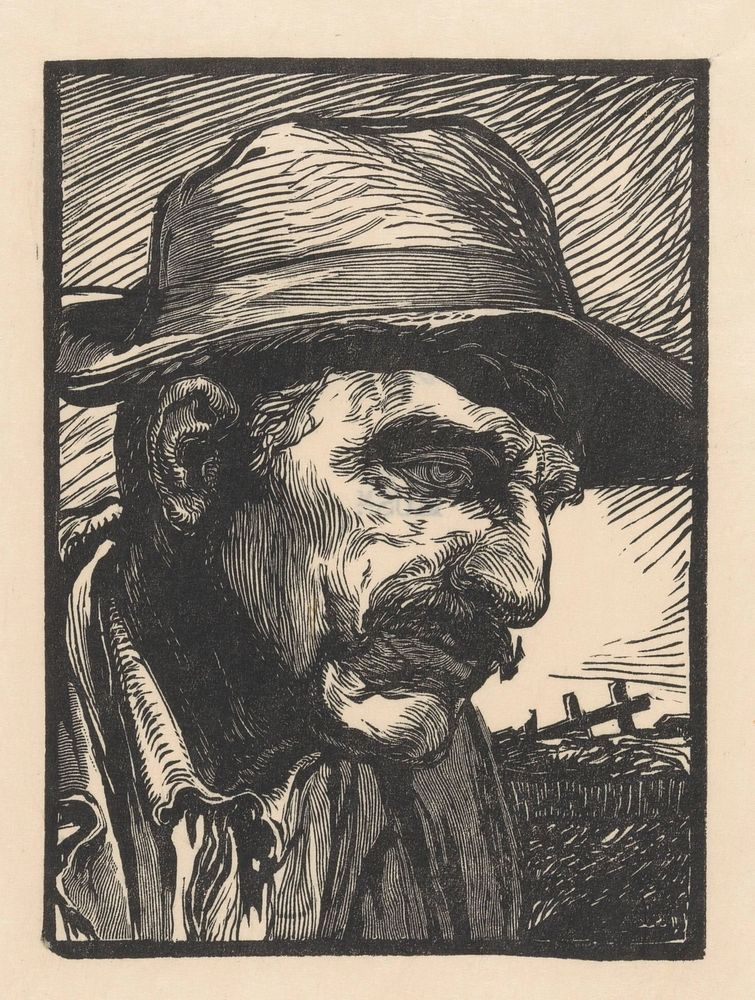 Portret van een onbekende man (1881 - 1934) by Johannes Josephus Aarts