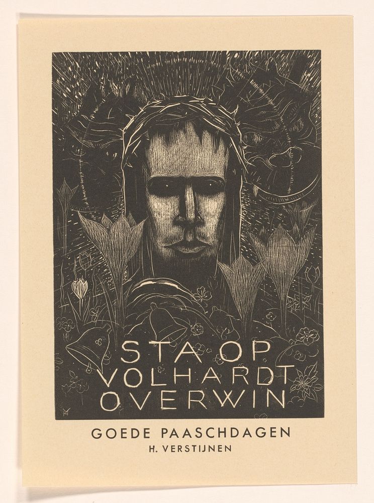 Paaskaart van Henri Verstijnen (1892 - 1936) by Henri Verstijnen