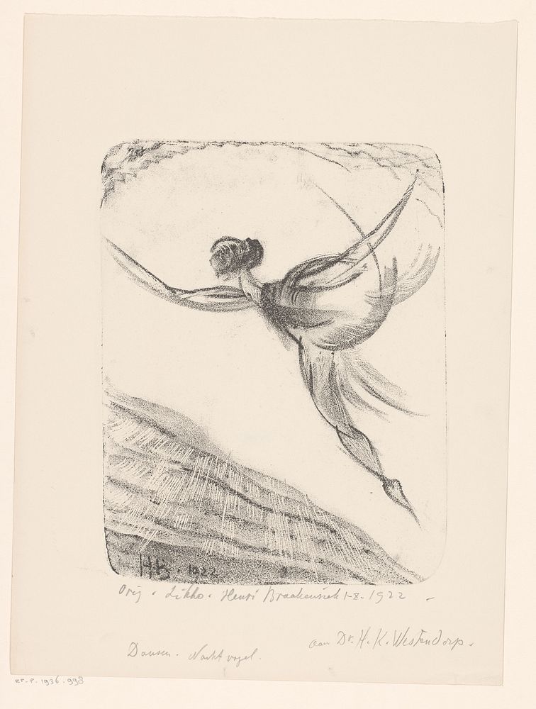 Dansen. Nachtvogel (1922) by Henri Braakensiek