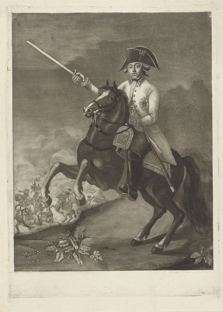 Portret van Willem George Frederik, prins van Oranje-Nassau (1784 - 1795) by Hubertus van Hove and Hubertus van Hove