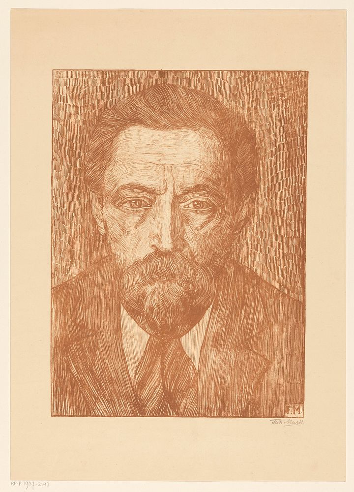 Portret van een onbekende man (1883 - 1935) by Frits Maris
