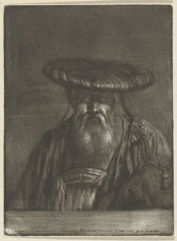 Oosterse man (1756) by Cornelis Ploos van Amstel and Rembrandt van Rijn