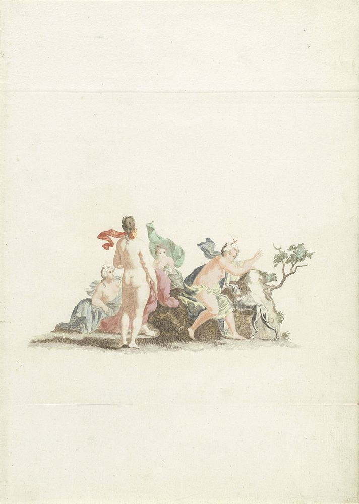 Diana en haar nimfen (1688 - 1698) by Johannes Jacobsz van den Aveele and Johan Teyler