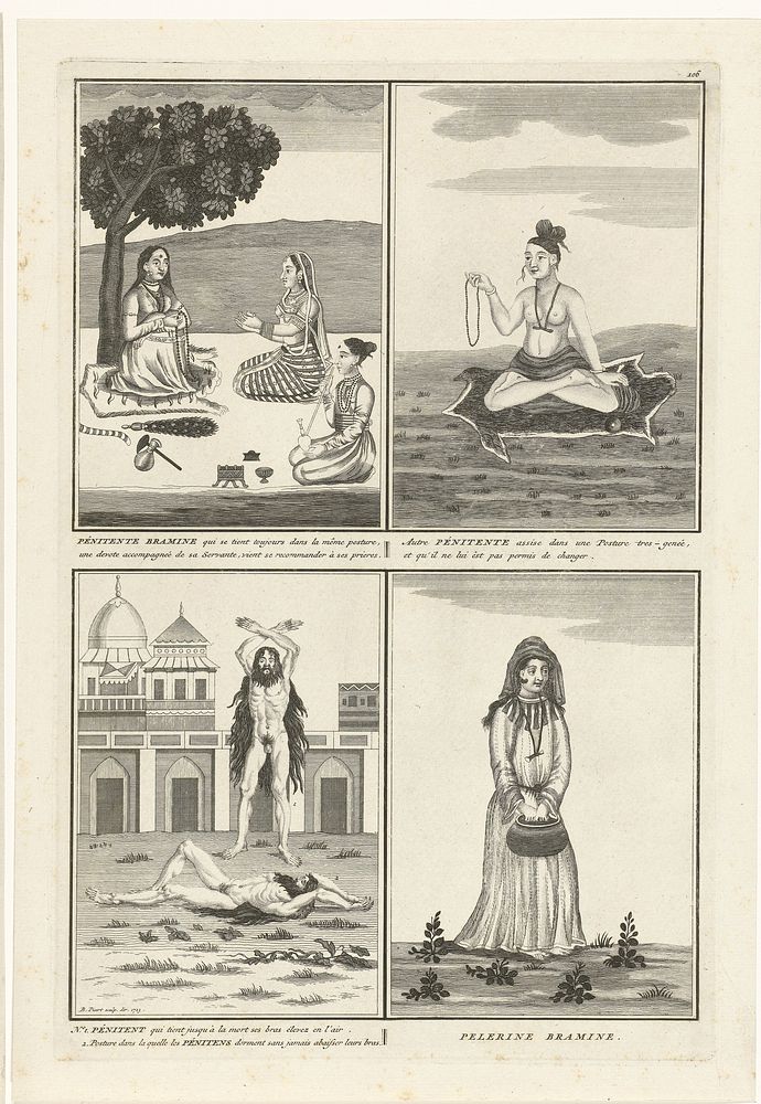 Voorstellingen van Indiase asceten die boete doen (1723) by Bernard Picart and Bernard Picart
