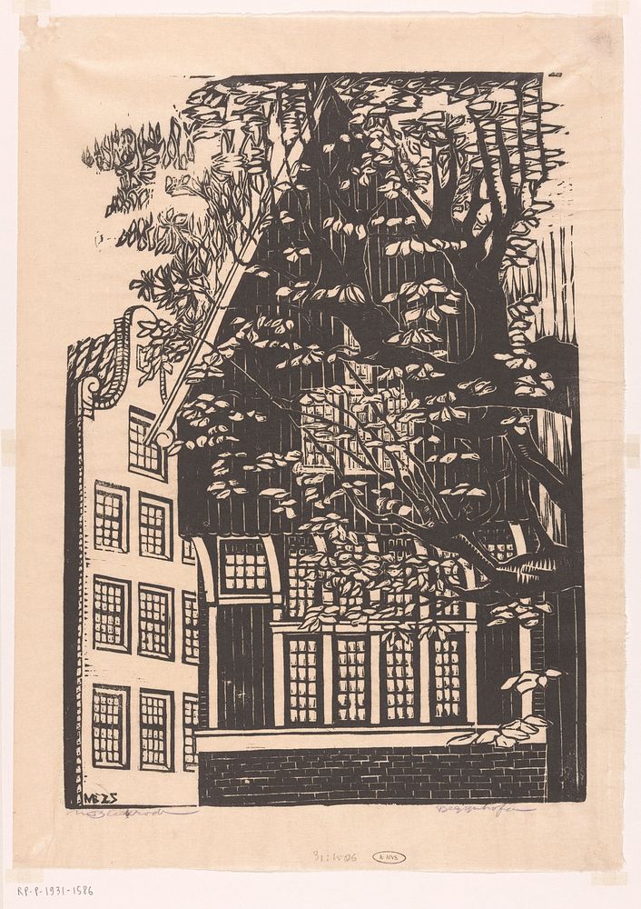 Begijnhof in Amsterdam (1925) by Meijer Bleekrode