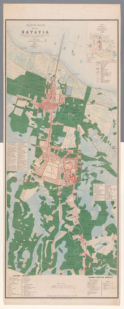 Waar Ligt Batavia Stad 2026.Plattegrond van de stad Batavia | Free Photo Illustration - rawpixel