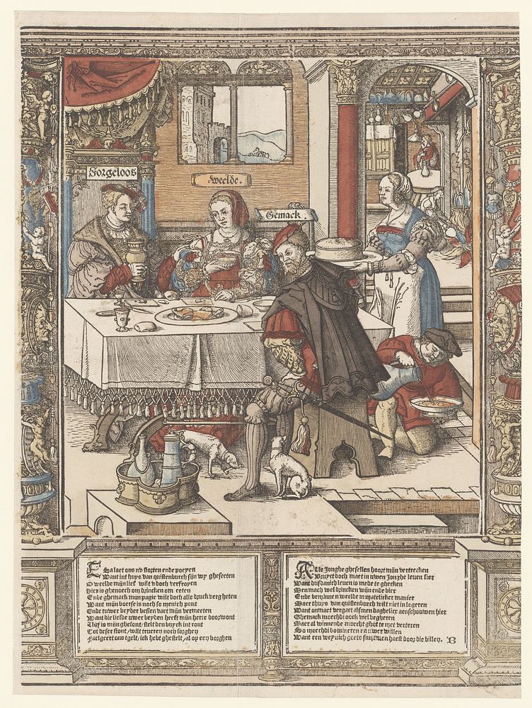 De maaltijd (1541) by Cornelis Anthonisz, Jan Ewoutsz, Jacob Jacobsz Jonck and Jan Ewoutsz