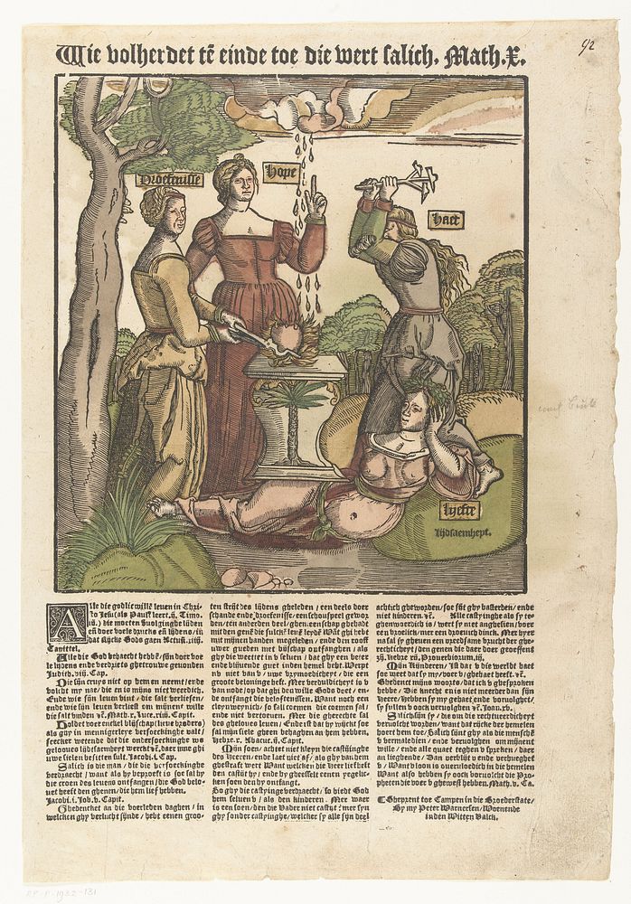 Droevenis, haat, hoop en lijdzaamheid (1540 - 1567) by anonymous and Peter Warnerssen