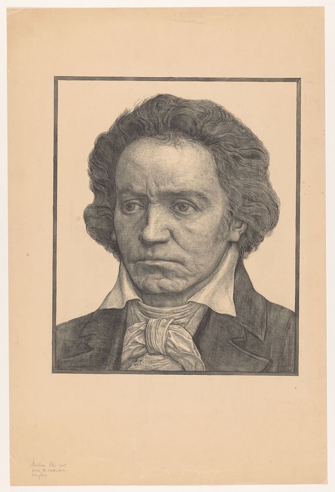 Portret van Ludwig van Beethoven (1902) by Antoon Derkinderen