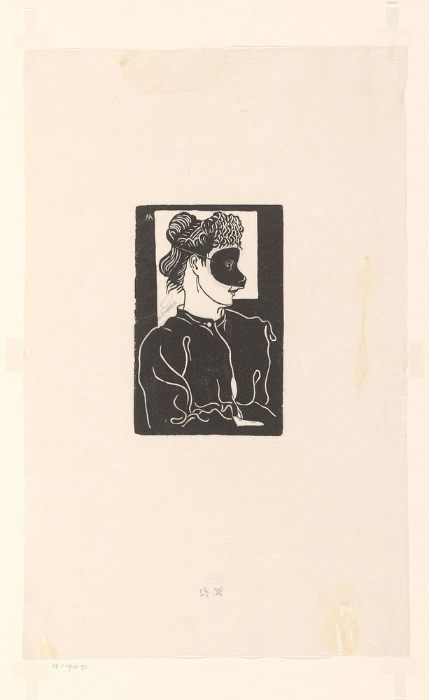 Gemaskerde vrouw (1899) by Samuel Jessurun de Mesquita