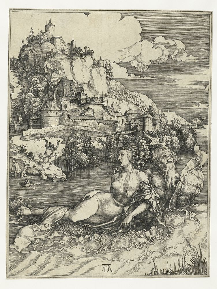 Ontvoering door het zeemonster (1496 - 1500) by Albrecht Dürer