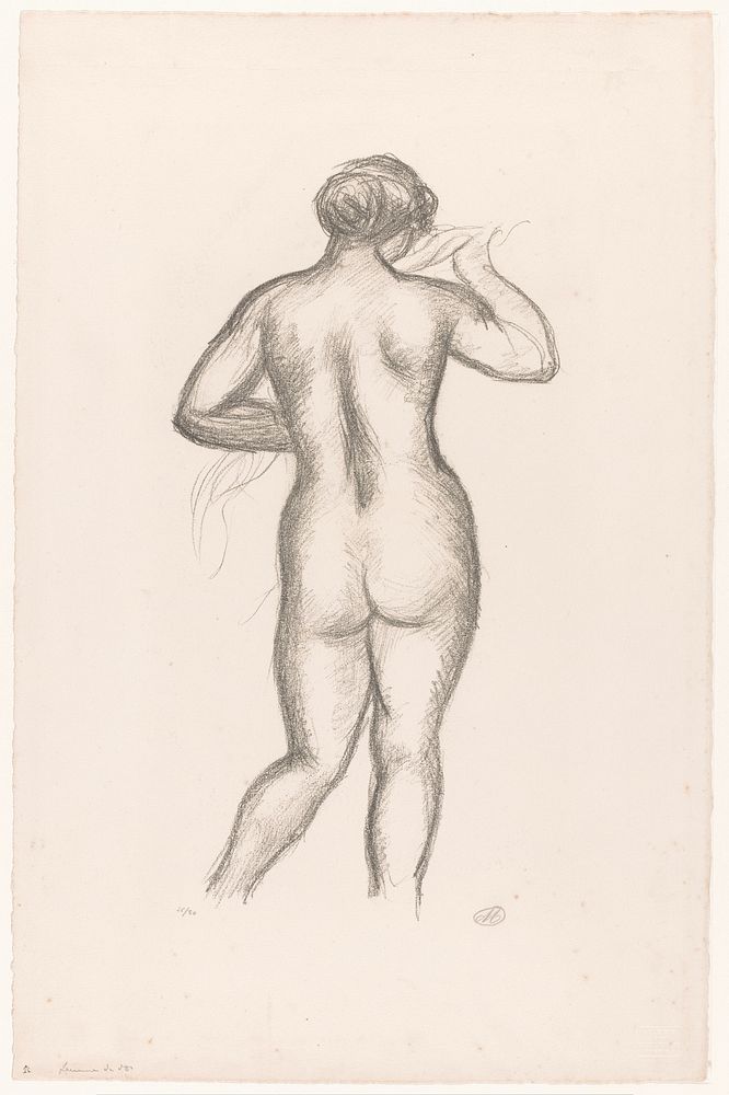 Vrouwelijk naakt op de rug gezien (1881 - 1925) by Aristide Maillol, Aristide Maillol and Maison Duchâtel
