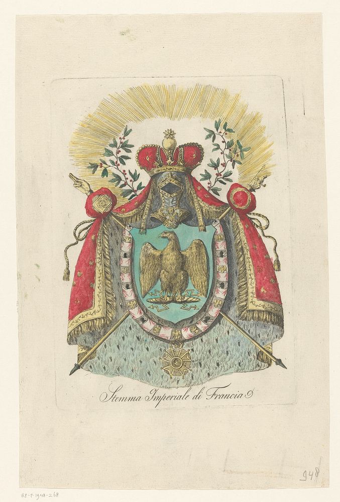 Wapen van het Eerste Franse Keizerrijk (1804-1814/1815) (1805 - 1850) by anonymous