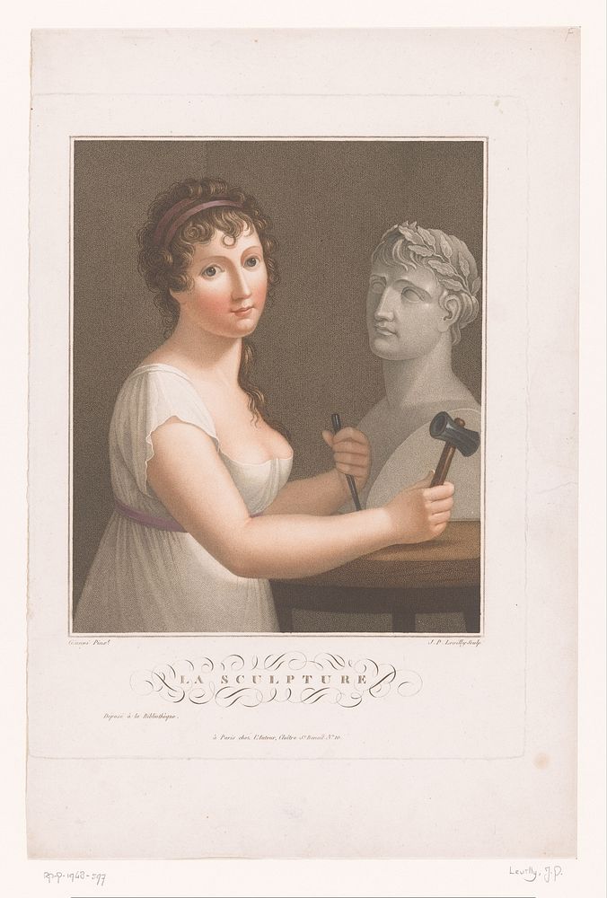 Beeldhouwkunst (c. 1806) by Jacques Philippe Levilly, Felice Giani and Jacques Philippe Levilly