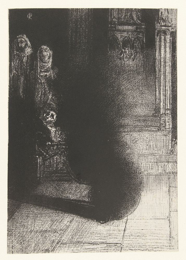 De zwarte vlammen (1890) by Odilon Redon, Becquet and Edmond Deman