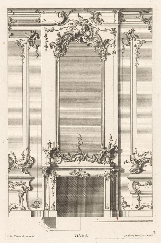 Schouw met vazen (1731 - 1775) by Emanuel Eichel, Franz Xaver Habermann and Johann Georg Hertel I