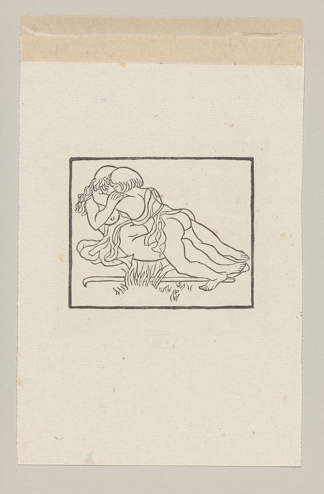 Daphnis en Chloë vrijend in het veld (1937) by Aristide Maillol
