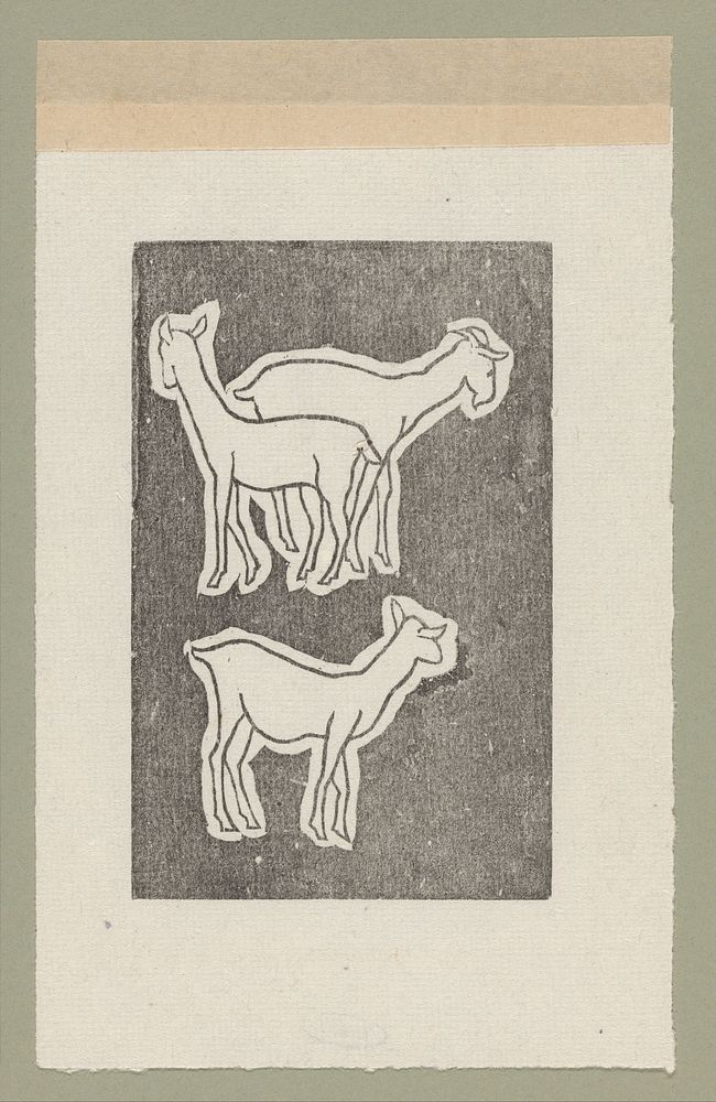 Jonge geiten (1937) by Aristide Maillol