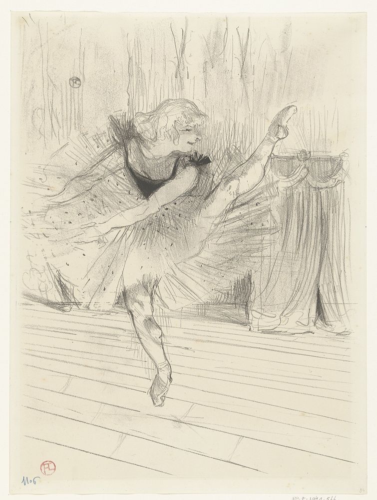 Portret van danseres Ida Heath (1894) by Henri de Toulouse Lautrec and Edouard Kleinmann