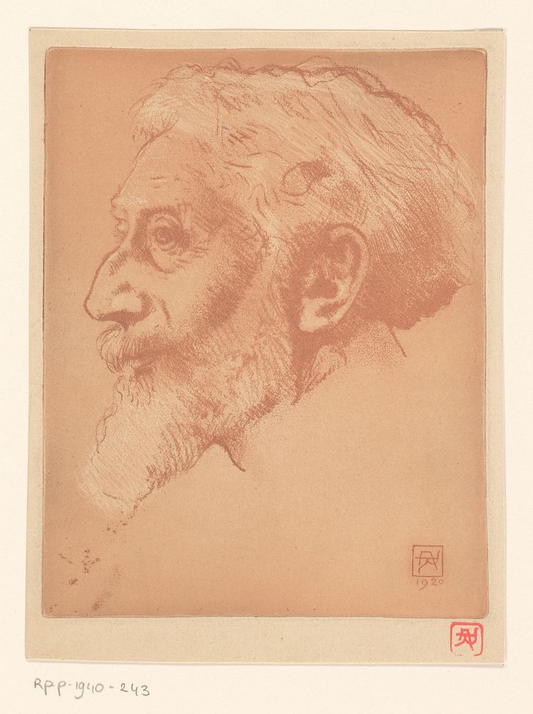 Portret van Louis Titz (1920) by Armand Rassenfosse